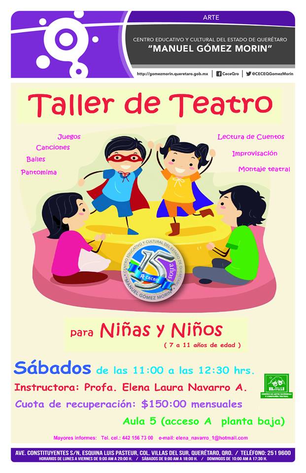 Elemental Nombre provisional templado Taller de teatro para niños | Querétaro Mio